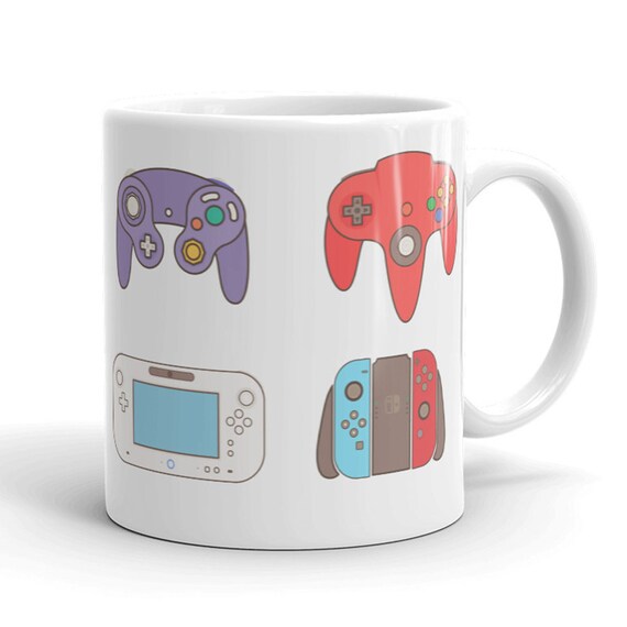 Gamer Coffee Mug Gift Retro Video Game Controller Mug Coffee Etsy