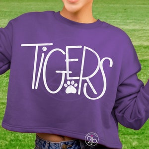 Tigers SVG Tiger Paw Print Svg Tiger for Game Day Shirt Football Svg ...