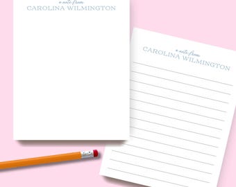Personalized Notepad: From the Desk Of, Custom Stationery