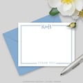 Personalized Couples Thank You Cards, Family Thank You Note Cards, His & Her Initials, Monogram Thank You Stationery Flat Cards, pick color