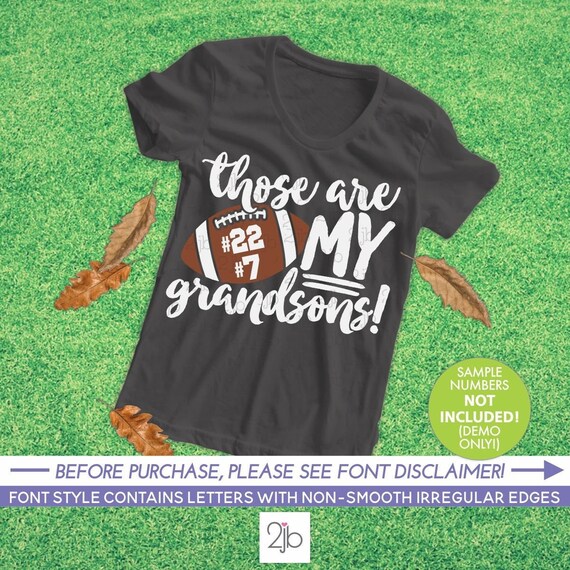 Football SVG, Those are My Grandsons SVG, football grandparents svg