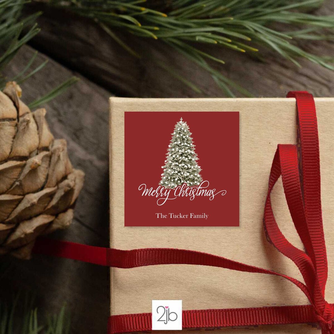 personalized-christmas-tags-or-stickers-watercolor-christmas-etsy