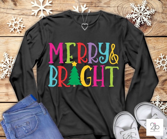 Download Christmas Svg Merry And Bright Svg Christmas Shirt Design Holiday Tshirt Image Sublimation Cut File Dxf Png Jpeg By Doodlelulu Party By 2 June Bugs Llc Catch My Party