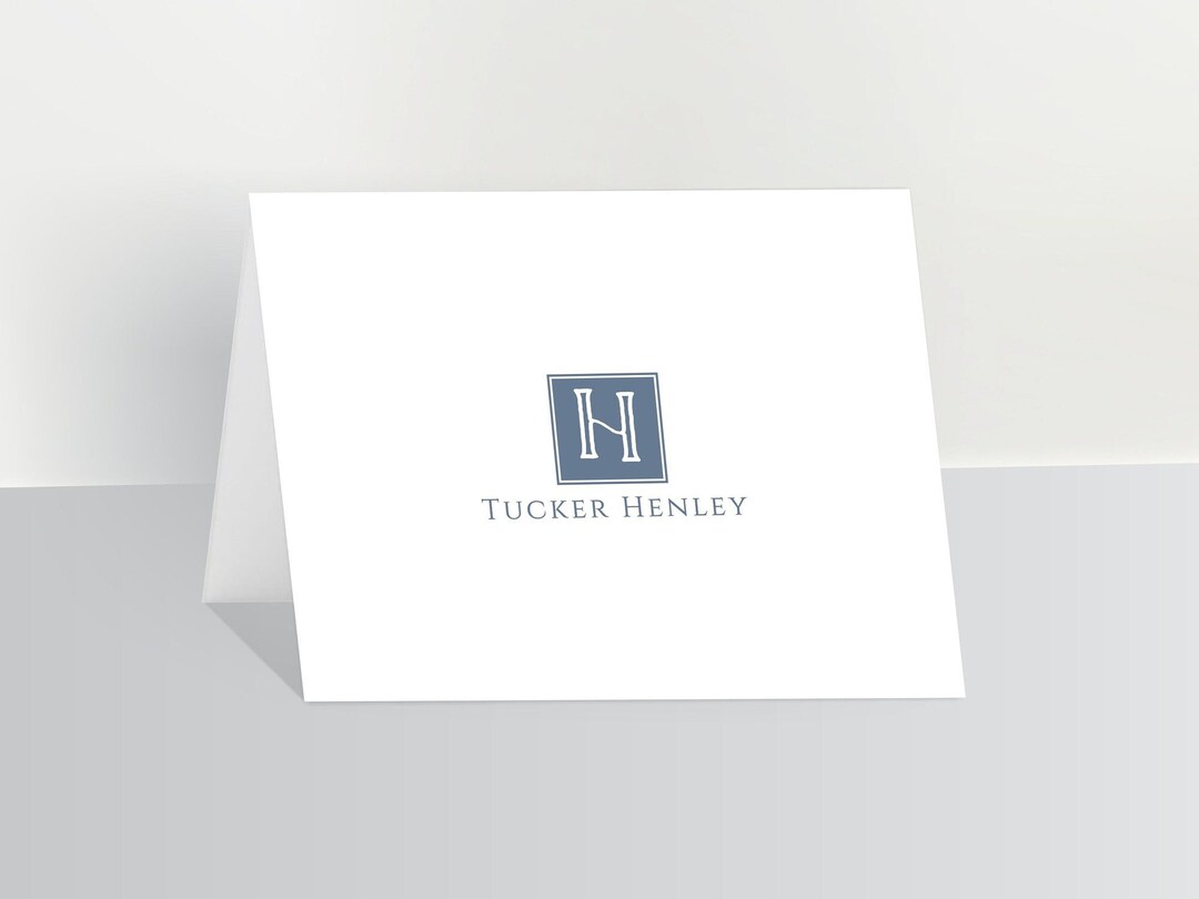Personalized Men's Stationery Set, Professional Folded Note Cards With ...