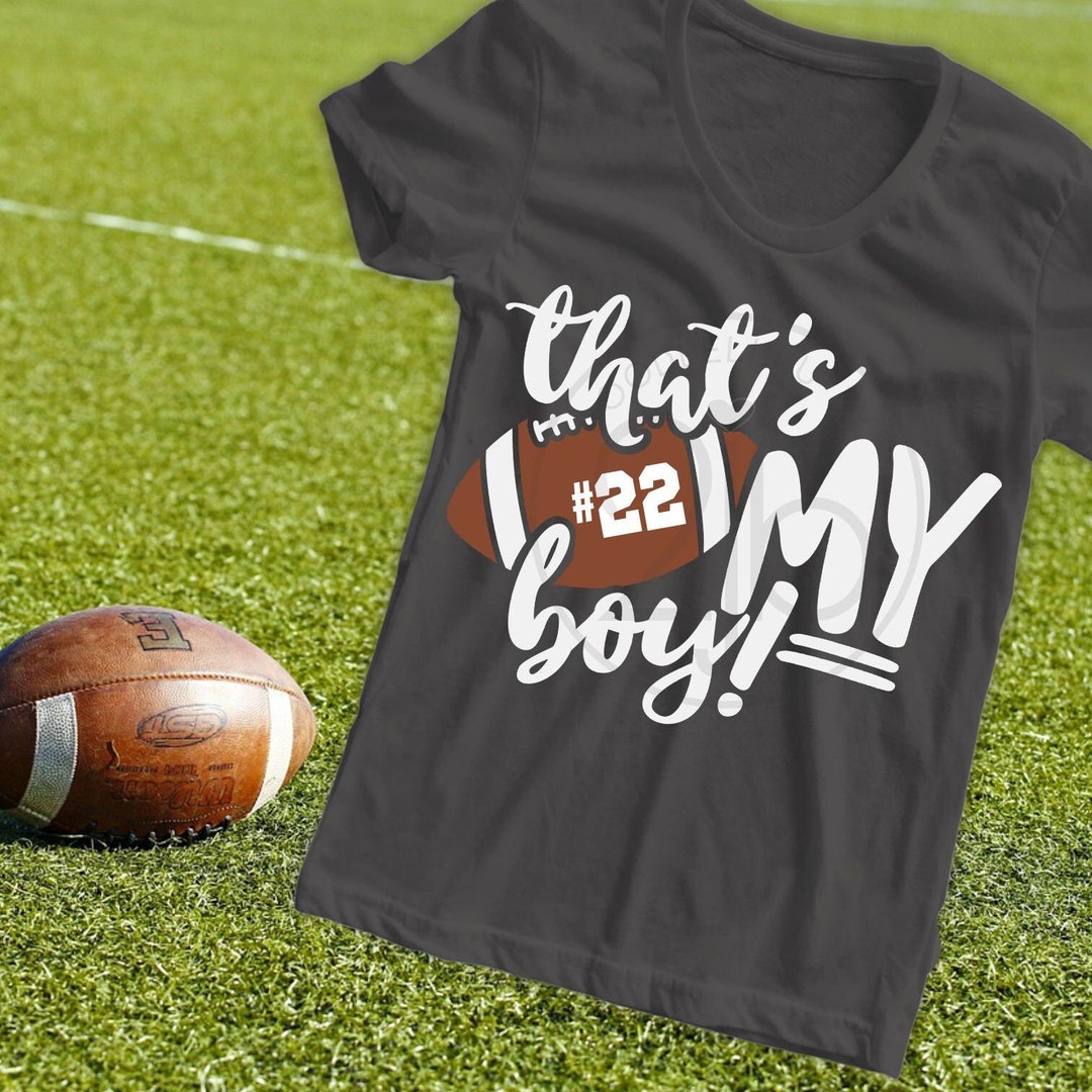 That's My Boy #11 T-Shirt - Distressed Football Mom Tee