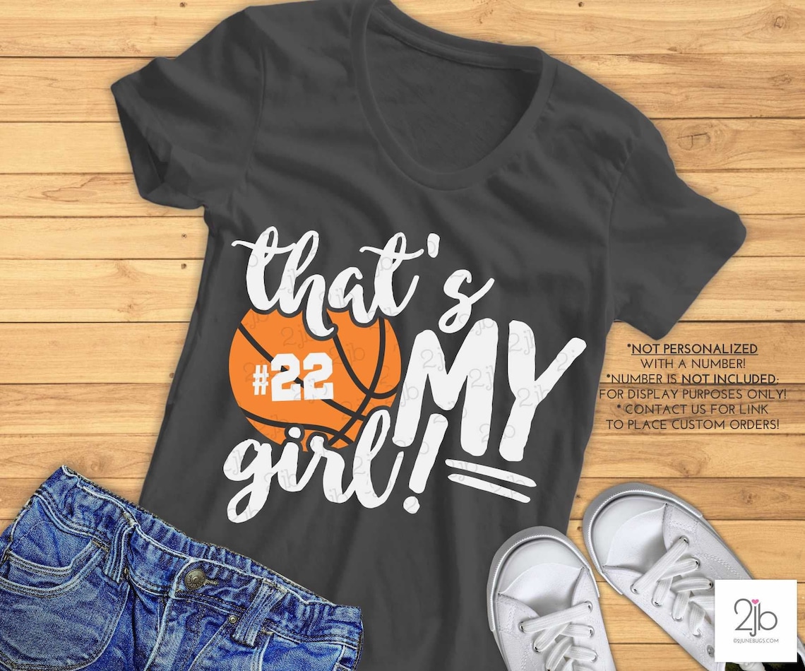 That's My Girl #15 T-Shirt Basketball Mom or Dad Tee main image 1