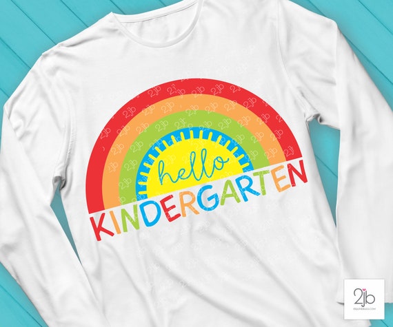 Download Free Hello Kindergarten Svg Back To School Svg Kindergarten Etsy SVG Cut Files