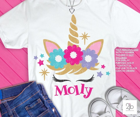 Download Unicorn Svg Unicorn Face Svg Unicorn Birthday Shirt Printable Iron On Unicorn Png Sublimation Cut File Dxf By Doodlelulu Party By 2 June Bugs Llc Catch My Party