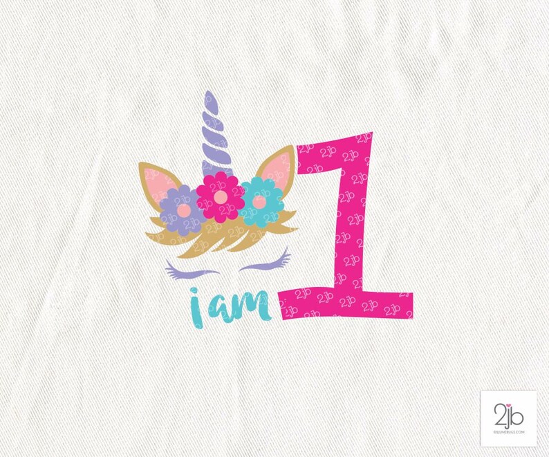 Download Unicorn SVG I am One Svg unicorn first birthday girl svg ...