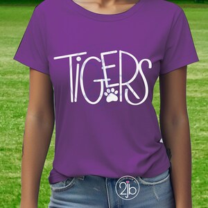 Tigers SVG Tiger Paw Print Svg Tiger for Game Day Shirt - Etsy