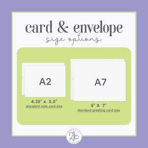 a card and envelope size guide