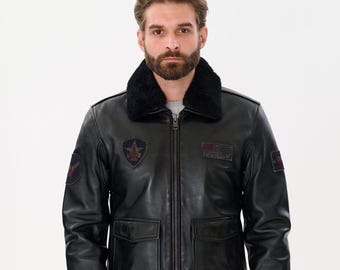 80年代 R.Sherman G-1フライトジャケット ダークブラウン USA製 80年代