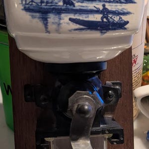 Coffee mill, Vintage, Delft, windmill, made in the Netherlands, 1960s, wall hang