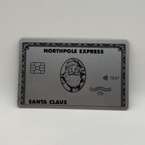 Cartão de Crédito North Pole Express | Cartão de Crédito Papai Noel de mentirinha