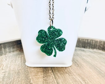 10 Colliers Saint-Patrick – Perles Vertes Et Pendentif Trèfle – 84 Cm – Plastique Léger – Fête Irlandaise