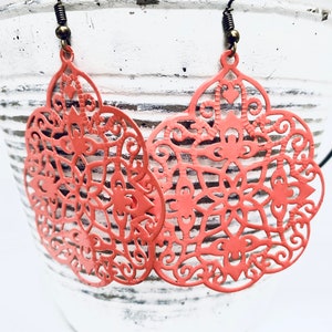 Salmon Earrings