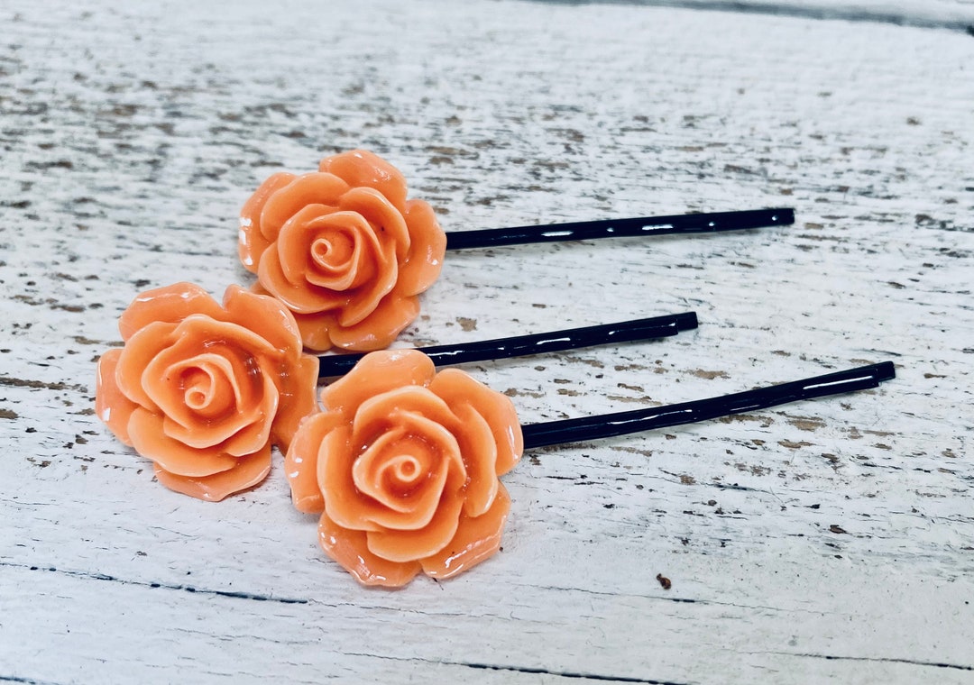 Flower Hair Pins Etsy