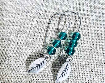 Leaf Earrings, Dangle Earrings, Lightweight Earrings,