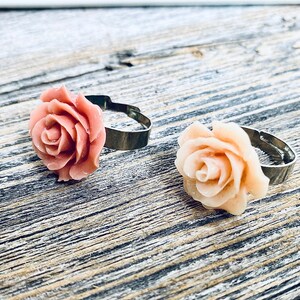 Flower Ring, Cocktail Ring, Adjustable Ring, Statement Ring