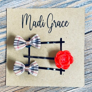 Flower Hair Pins, Bobby Pins, Hair Accessories