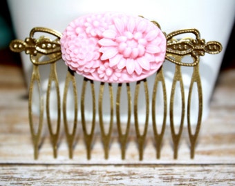 Flower Hair Comb, Bridal Accessories, Hair Accessories, Bridesmaids, Bridesmaid Gift, Wedding Jewelry