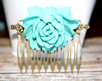 Flower Hair Comb, Bridal Accessories, Hair Accessories, Bridesmaids, Bridesmaid Gift, Wedding Jewelry