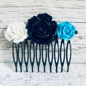 Flower Hair Comb, Bridal Accessories, Hair Accessories, Bridesmaid Gift, Collage Hair Comb, Wedding Accessory