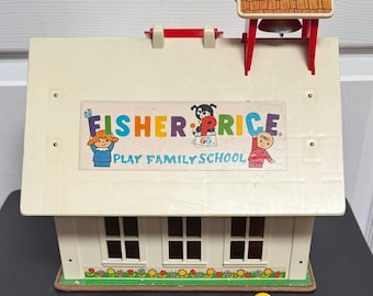 École familiale Fisher-Price Play vintage n° 923, jouet rétro des années 1970