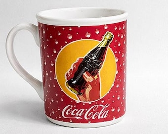 Style vintage Coca-Cola Coke Time 14 oz Mug à café bouteille de coke graphique à collectionner