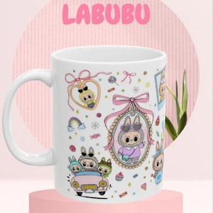 Cute labubu mug  Labubu graphic mug  Labubu monster mug, Collectables mug  Labubu lover Great gift