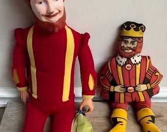 Vintage Burger King Promotional Plush Stuffed 13