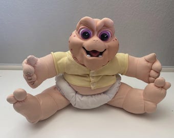 Vintage Baby Sinclair Talking Doll 1991 Hasbro Dinosaurs TV Show Plush “Not the Mama” Rare 90s Toy Collectible
