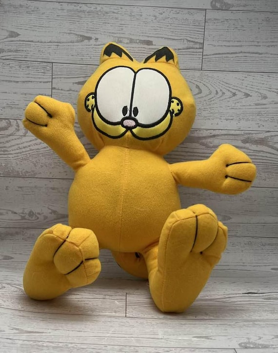 Vintage Garfield Plush Toy ガーフィールド ぬいぐるみ Vintage Garfield Plush Stuffed Animal Yellow Cat Classic Cartoon
