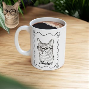 Custom sketched pet mug Cartoon pet mug personalised Pet gift Custom dog portrait gift Custom dog gifts Badly drawn pet portrait mug Gift