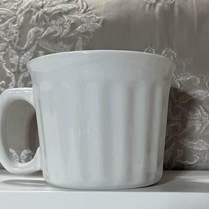 Royal Norfolk Soup Mug: 20 oz White Ceramic Vintage Kitchen Bowl