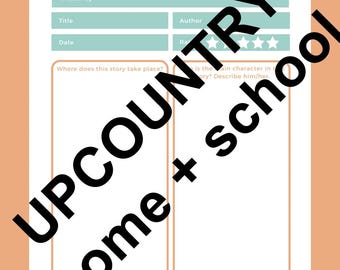 Book Report Outline - Grades 1 - 3 (Expanded and One Sheeter)