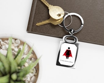 Foto-Schlüsselanhänger, Geschenk für Sie, Muttertagsgeschenk, Superfrauen, rechteckiger Schlüsselbund