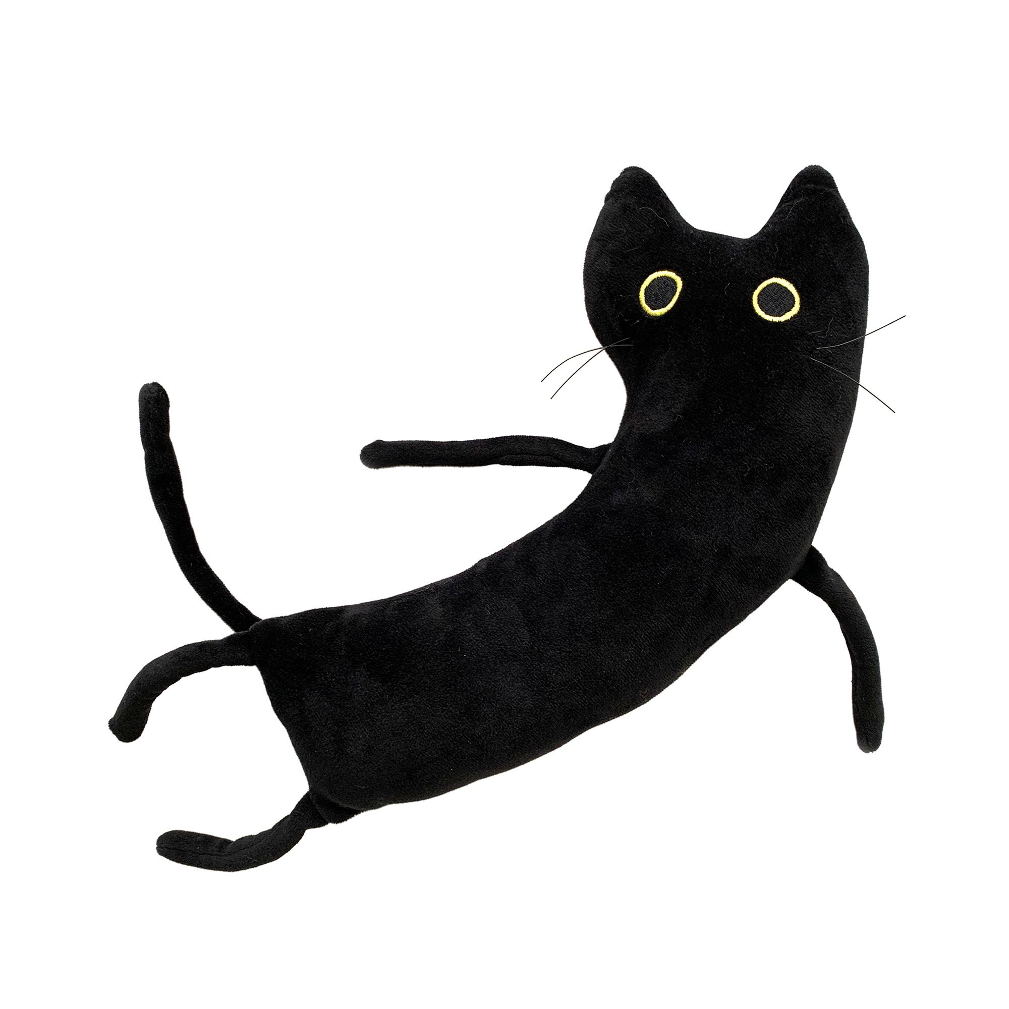 Nigel the Black Cat Plushie Toy Black Cat Stuffed Animal 