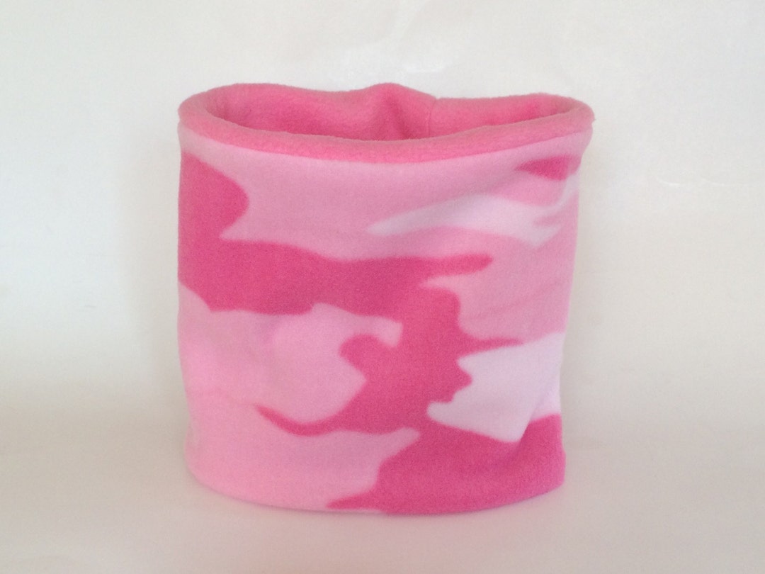 Pink Camo Fleece Neck Warmer / Camo Neck Gaiter / Cowl Scarf Etsy