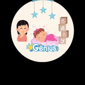 Para o Dia das Mães, PdfPng para imprimir, Adesivo de flores, Adesivo de anjo, Bebê genial, Bebê genial, Chá de bebê, Projeto faça você mesmo, presente para a mãe