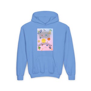 Sudadera juvenil Astro Paws Adventure: sudadera con estampado de perro en el espacio