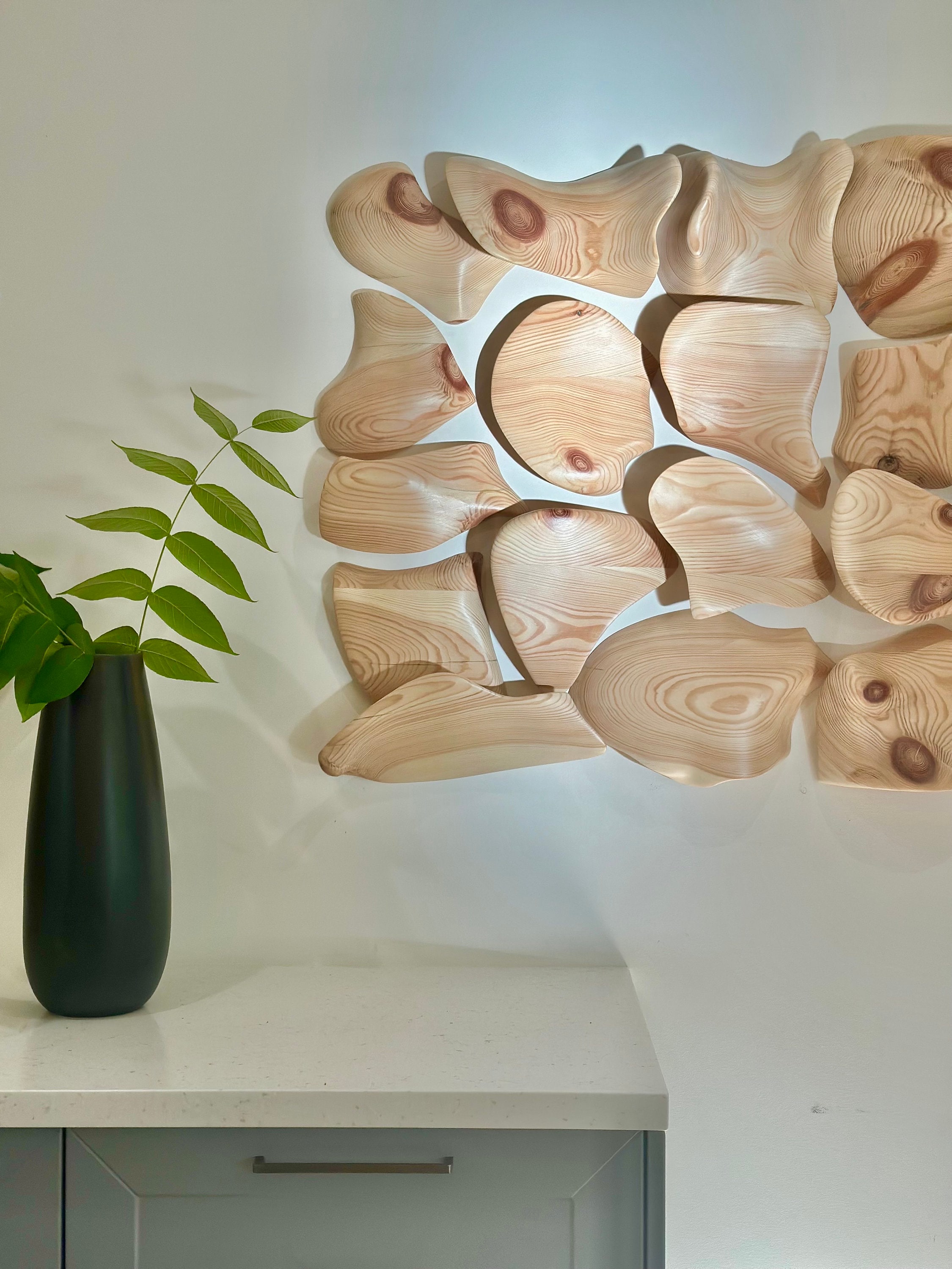 3D Handcrafted Sculptural Abstract Objects Modern Organic Wall Art