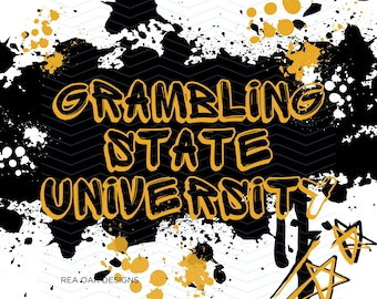 Grambling State Universität SVG, PNG, JPG (Digitaler Download)
