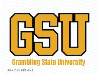 Grambling State Universität SVG, PNG, JPG-Dateien (Digitaler Download)