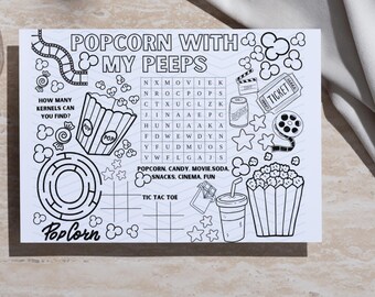 Popcorn mit meiner Peeps-Ausmalvorlage