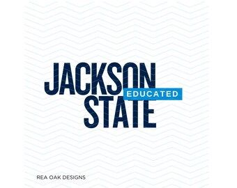 Jackson State SVG, PNG, Datei (Digitaler Download)