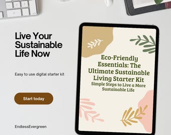 Sustainable Living Starter Kit | Eco-Friendly Essentials for a Greener Home | Digital Download Guide