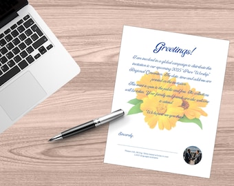 2025 &quot;Pure Worship&quot; Convention Invitation Letter Digital Download