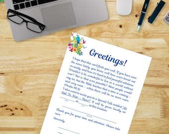 September Campaign Letter Digital Download
