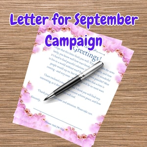 Carta para la Campaña Especial de Septiembre Descarga Digital